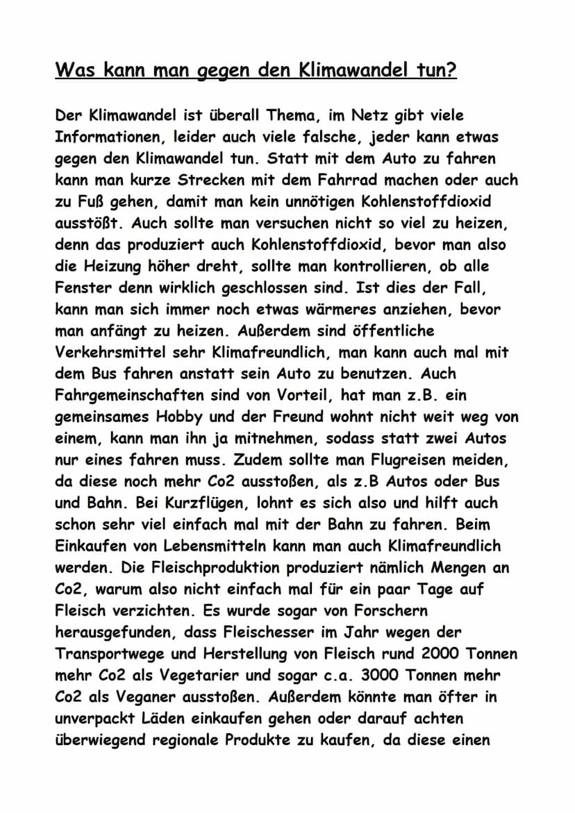 KLIMAWANDEL
Q Die Uhr tickt
Überall wird von dem Klimawandel gesprochen,
aber was ist das eigentlich?
Wie entsteht Klimawandel?
Welche Folge
