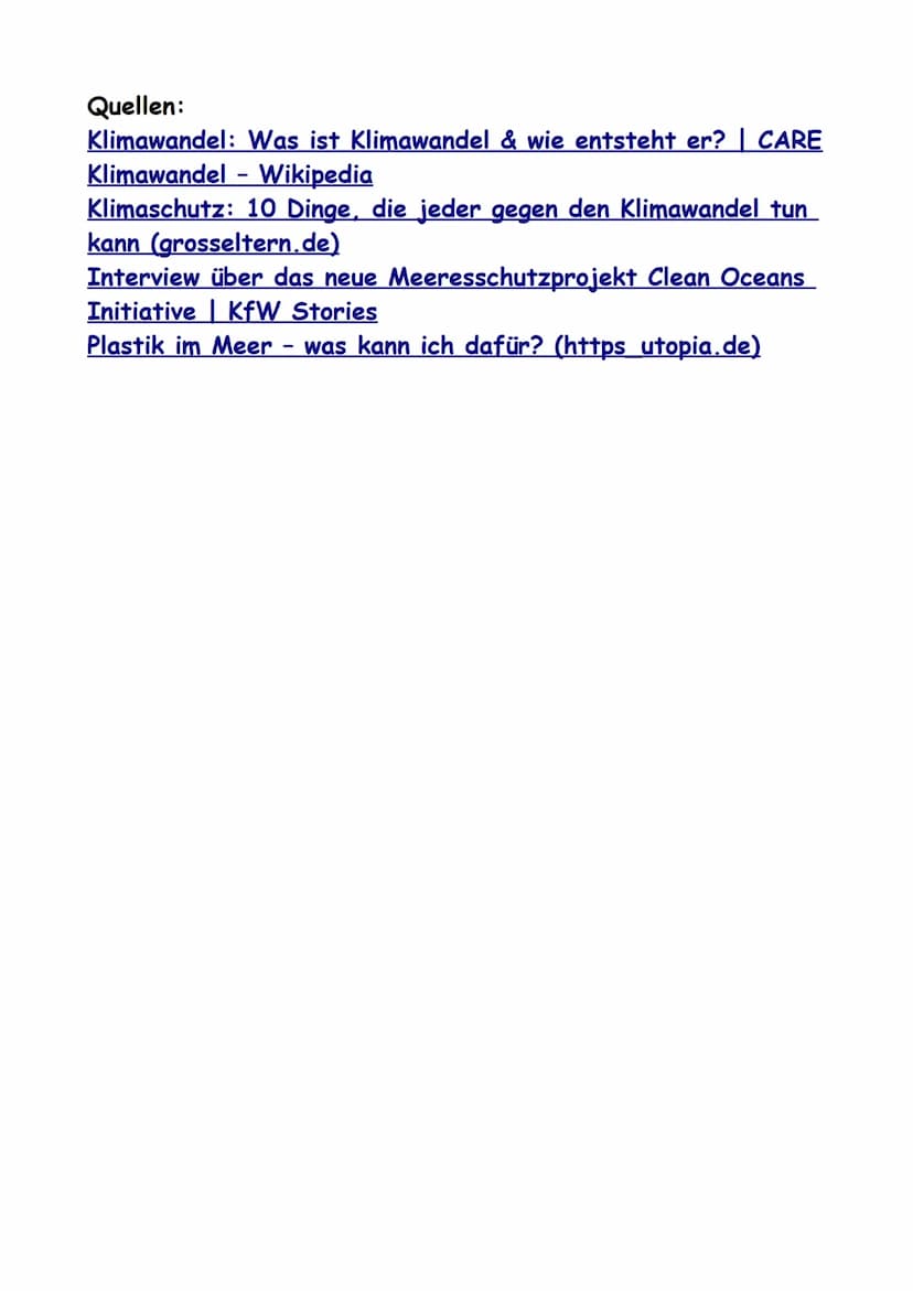 KLIMAWANDEL
Q Die Uhr tickt
Überall wird von dem Klimawandel gesprochen,
aber was ist das eigentlich?
Wie entsteht Klimawandel?
Welche Folge