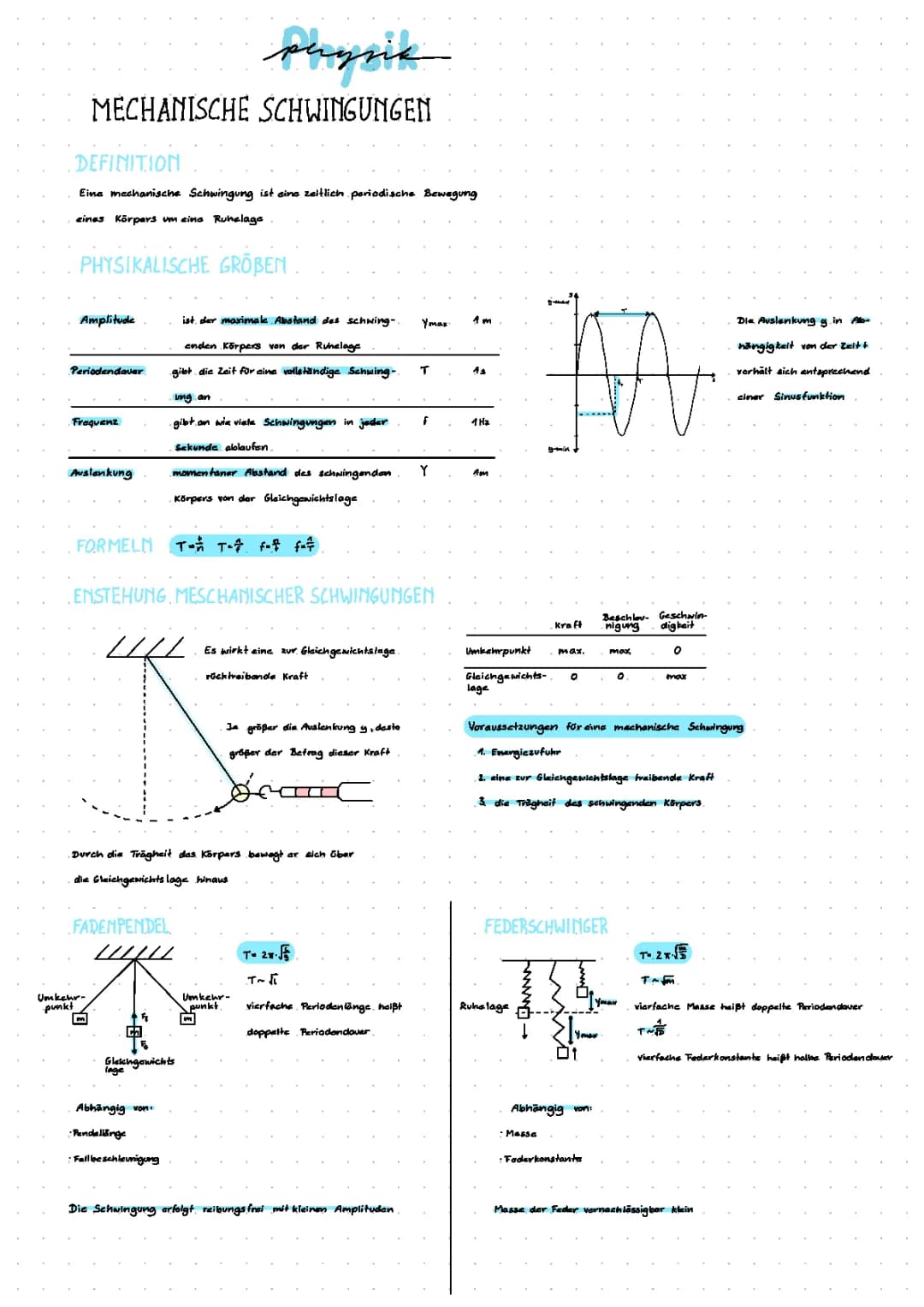 Mechanische Schwingungen 