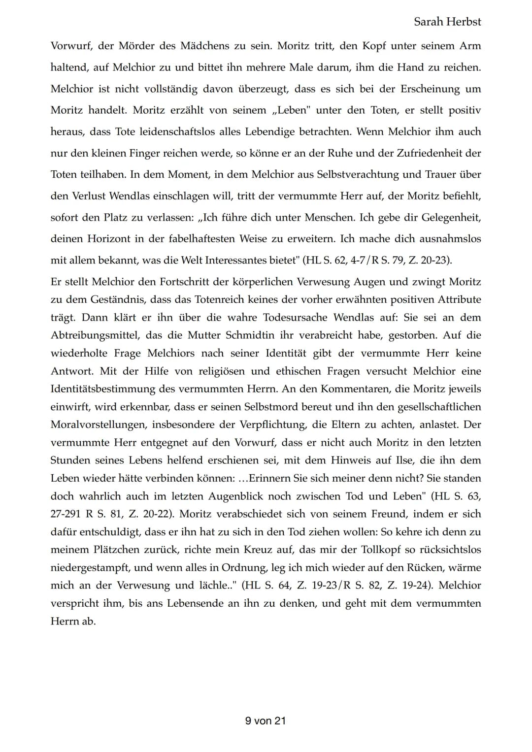 Frühlingserwachen
-> Erster Akt:
1. Gespräch Frau Bergmann- Wendla
Sarah Herbst
Frau Bergmann ist der Meinung, dass Wendla aufgrund ihrer kö
