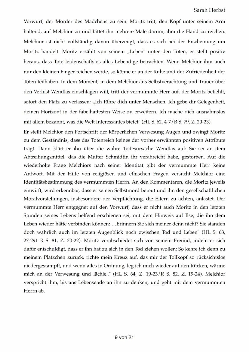 Frühlingserwachen
-> Erster Akt:
1. Gespräch Frau Bergmann- Wendla
Sarah Herbst
Frau Bergmann ist der Meinung, dass Wendla aufgrund ihrer kö
