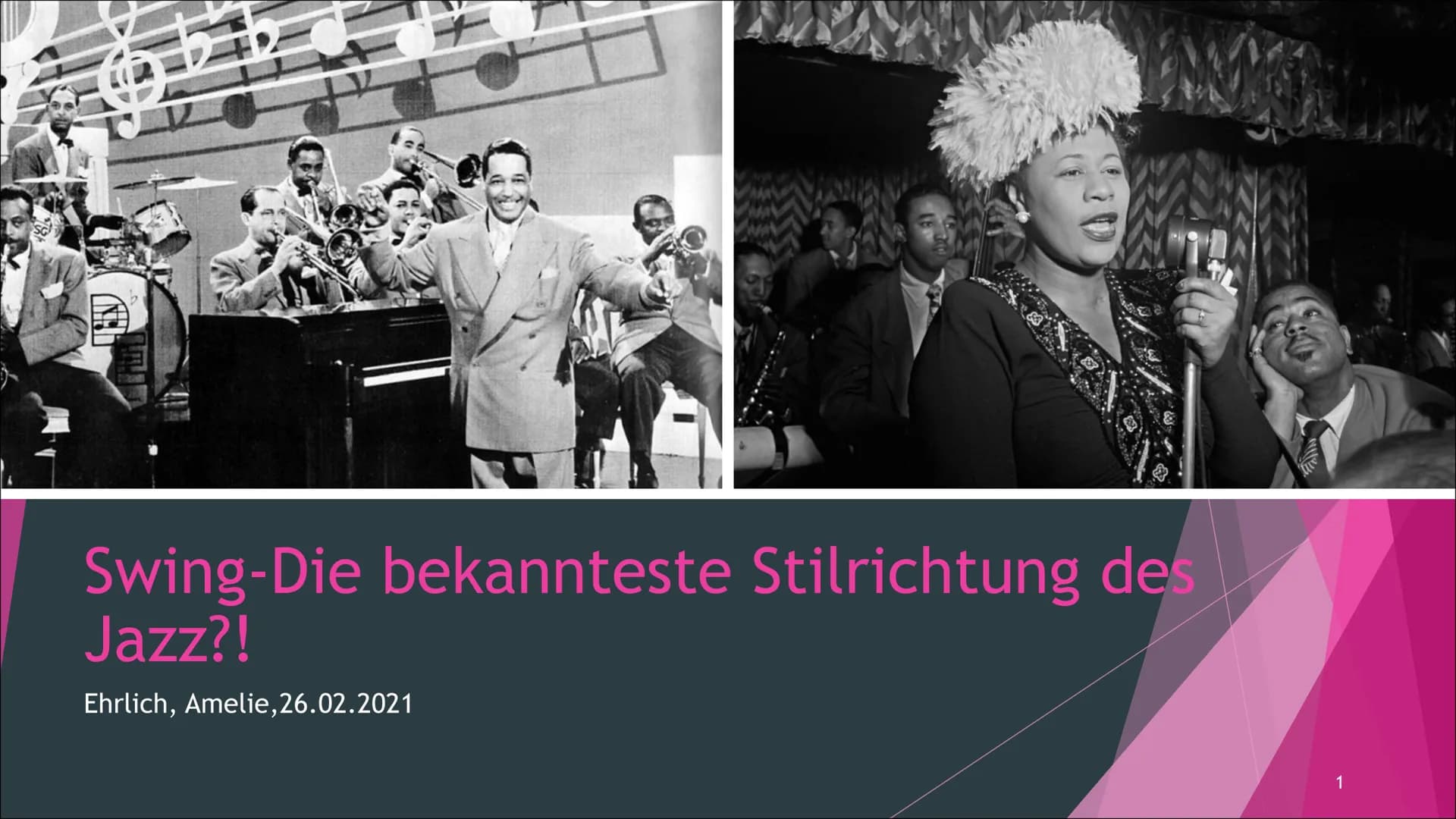 Swing-Die bekannteste Stilrichtung de
Jazz?!
Ehrlich, Amelie, 26.02.2021
1 C STEEL CITYN
SWING
THE FRIENDLY SWING & LINDYHOP DANCE CLASS IN 