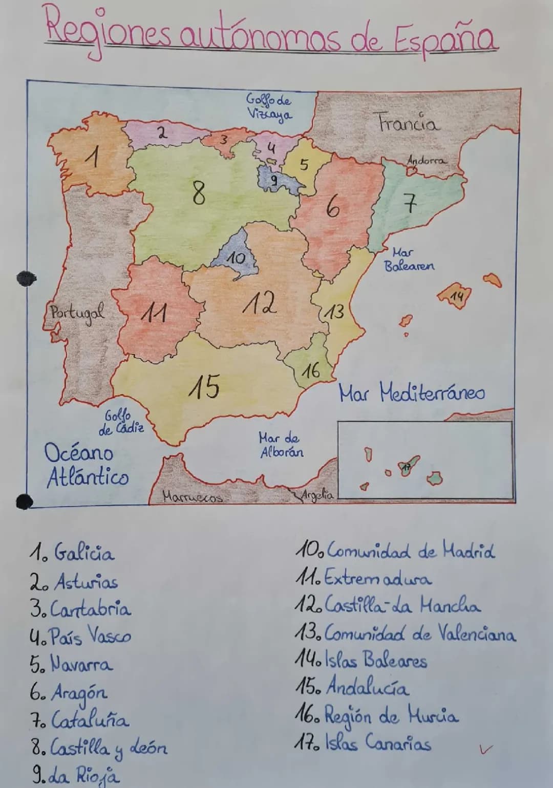 Regionen in Spanien