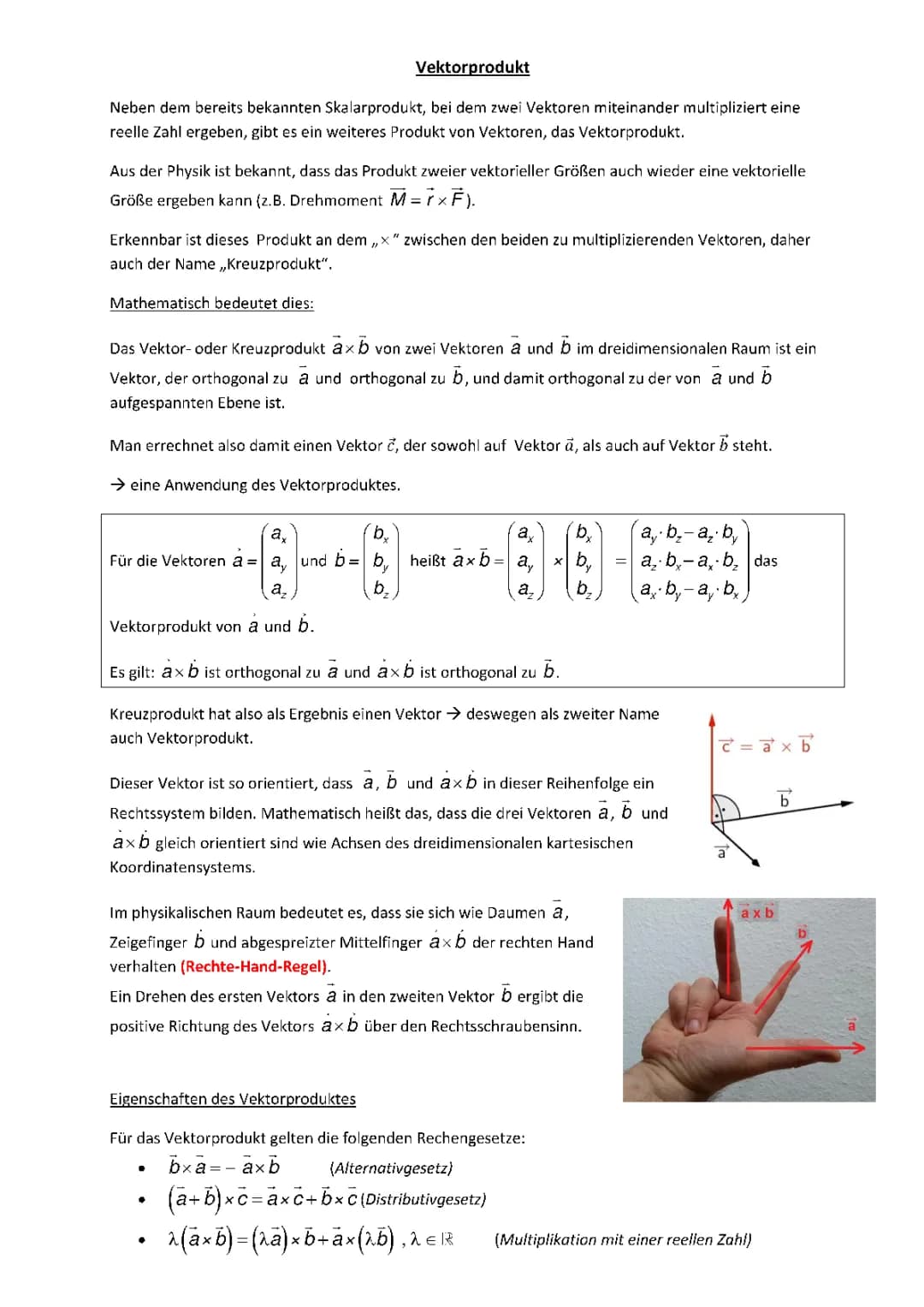 Entdecke das Kreuzprodukt: Mathe-Spaß mit Vektoren!