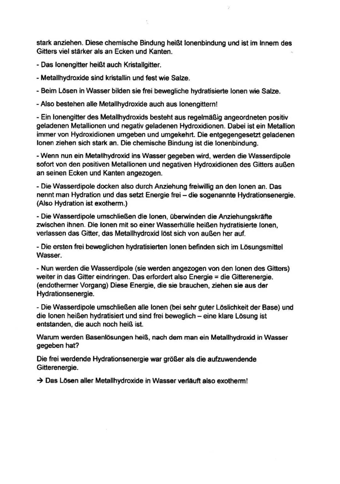 Was sind Hydroxide und alkalische Lösungen einfach erklärt?