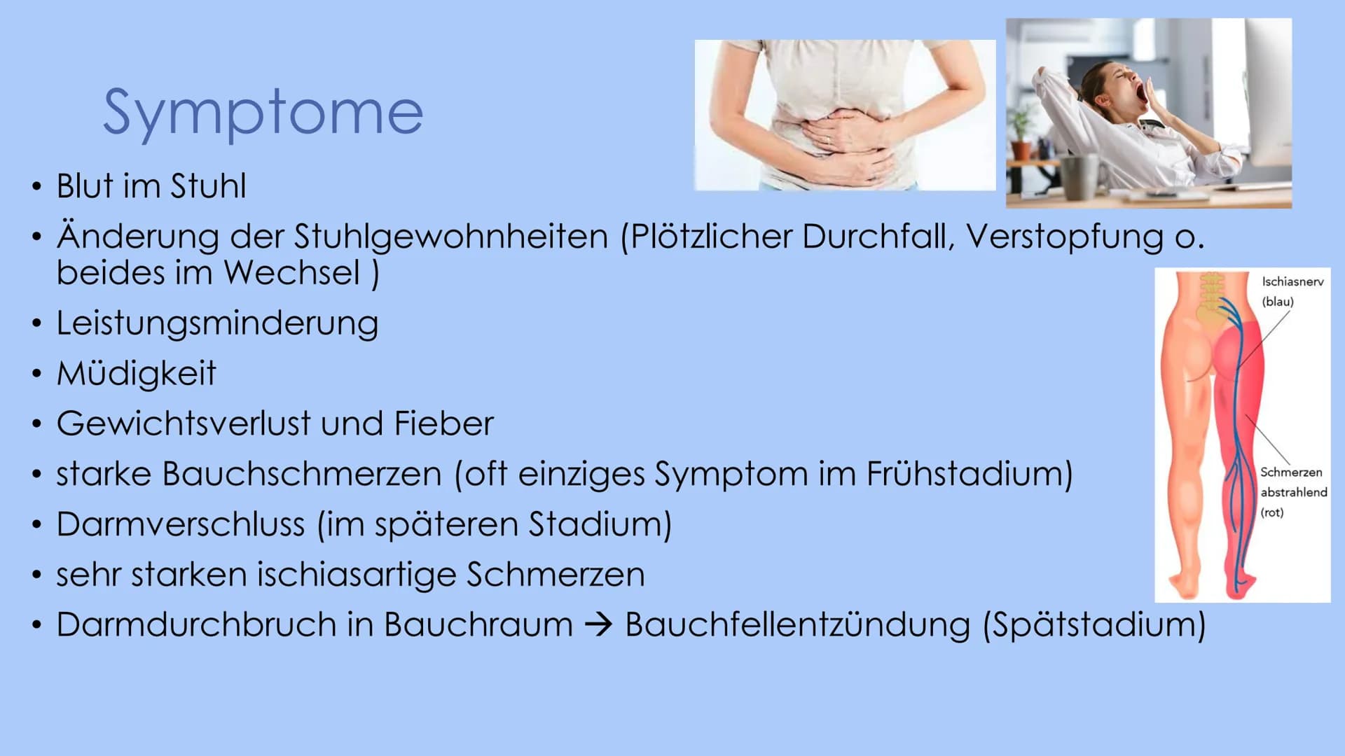 KOLONKARZINOM
G ●
●
●
●
Definition
Karzinom: bösartige Wucherung der Schleimhaut
Kolonkarzinom: Tumoren die zwischen Blinddarm und dem Begin