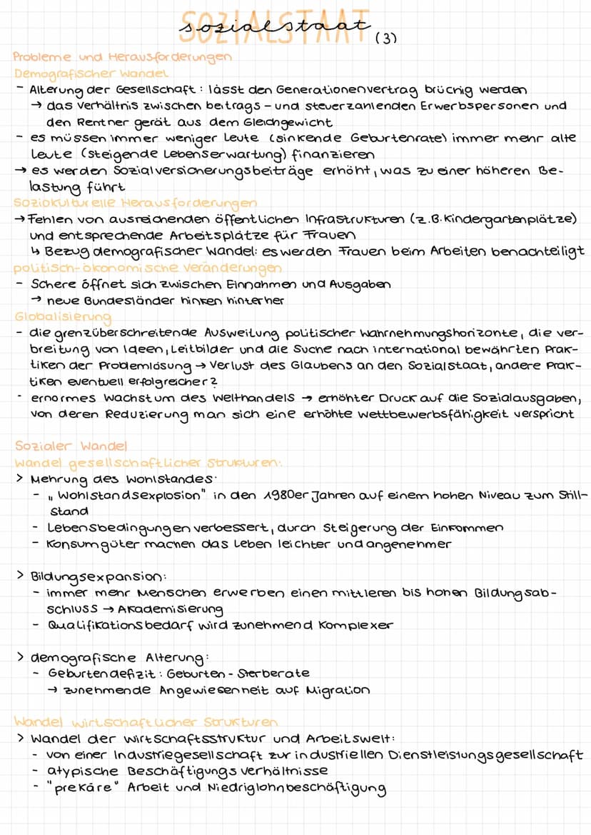 Sozialstaat
Definition
→ Der Sozialstaat ist ein komplex von Rechten und Institutionen, die auf der
Armutsvermeidung, sozialer Gerechtigkeit