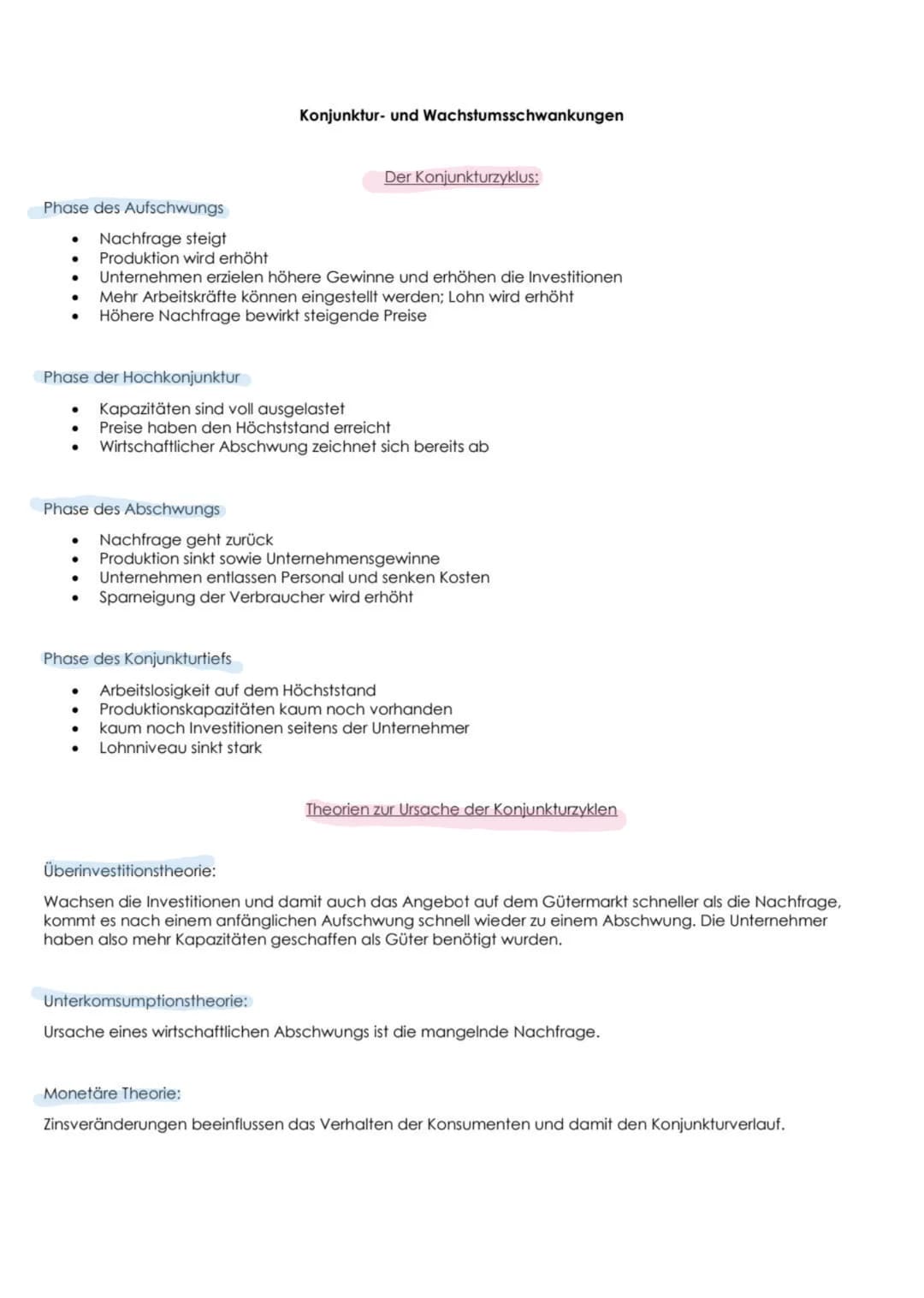 Phase des Aufschwungs
●
Nachfrage steigt
Produktion wird erhöht
Phase der Hochkonjunktur
Unternehmen erzielen höhere Gewinne und erhöhen die