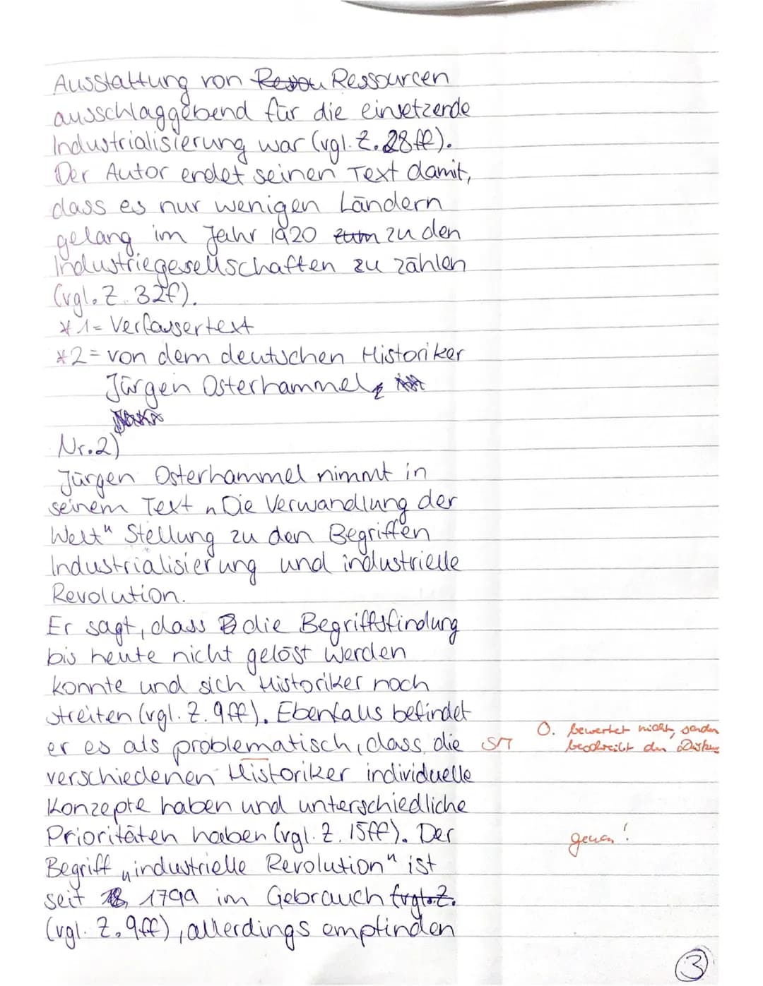 Jürgen Osterhammel, 20099 Industrialisierung
Teilleistungen - Kriterien: a) inhaltliche Leistung
TA
1
1
1
1
2
3
4
5
Anforderung
Der Prüfling