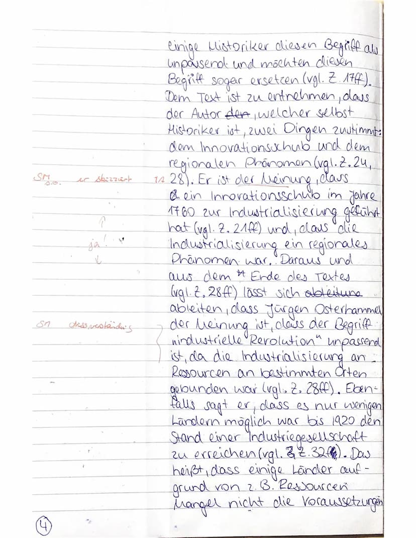 Jürgen Osterhammel, 20099 Industrialisierung
Teilleistungen - Kriterien: a) inhaltliche Leistung
TA
1
1
1
1
2
3
4
5
Anforderung
Der Prüfling