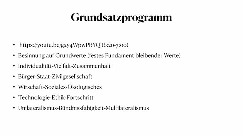 Die CDU
Christlich Demokratische Union Deutschlands
CDU
Von Judith, Samira und Johanna • Generelles über die CDU - Johanna
Selbstverständnis