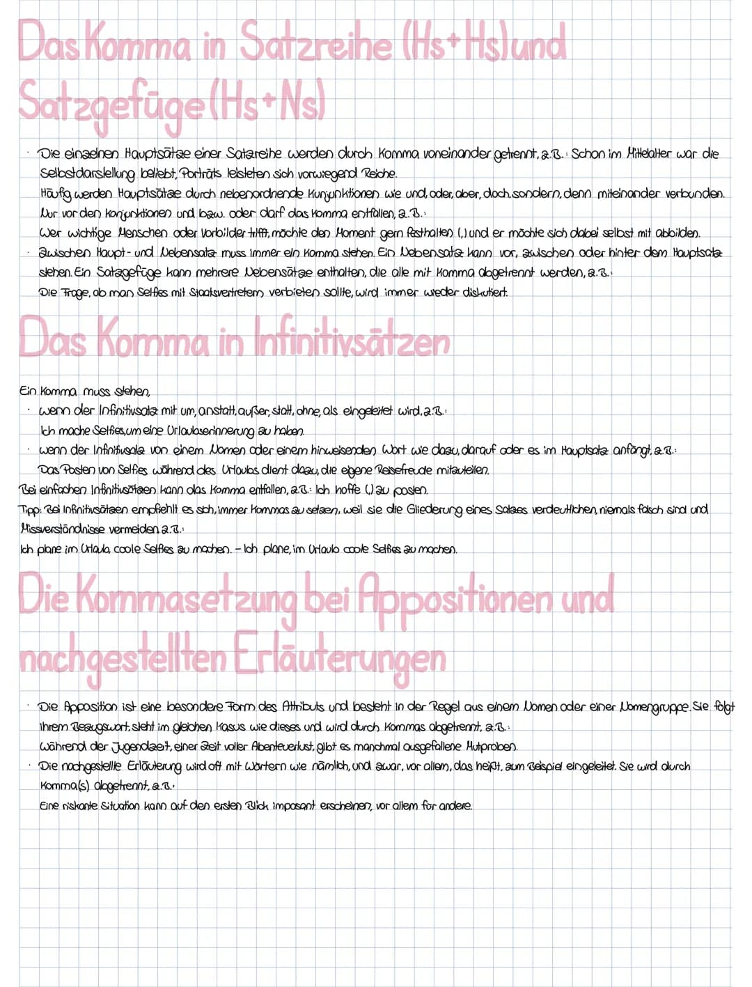 Rechtschreibung
Nominalisierung & Denominalisierung
Verben, Adjektive, Adverbien und Wörter anderer Wortarten schreibt man in der Regel groß