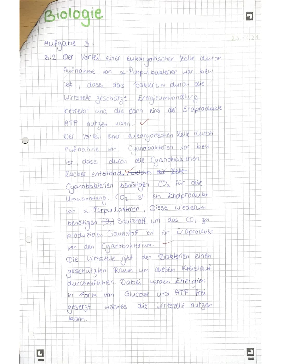 Biologie 11
Name:
SE sonstige Mitarbeit:
Achte immer auf eine ordentliche Darstellung und kurze, aber sinnvolle Kommentare zu den
einzelnen 