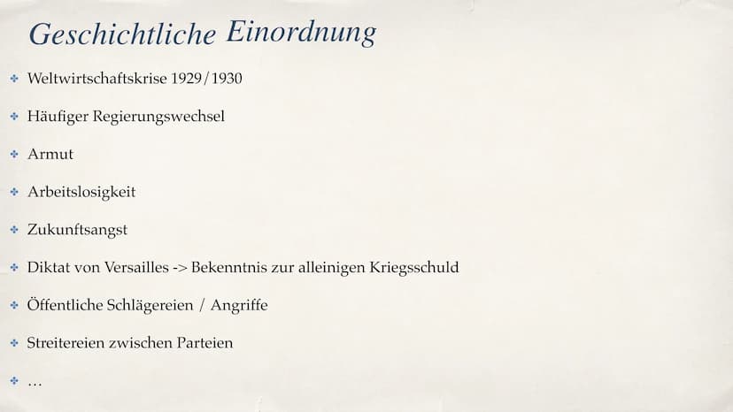 Wähler der NSDAP
Q2 Geschichte Inhaltsverzeichnis
+ Generelle Informationen zu der NSDAP
* Geschichtliche Einordnung (Umstände, Probleme, Ei