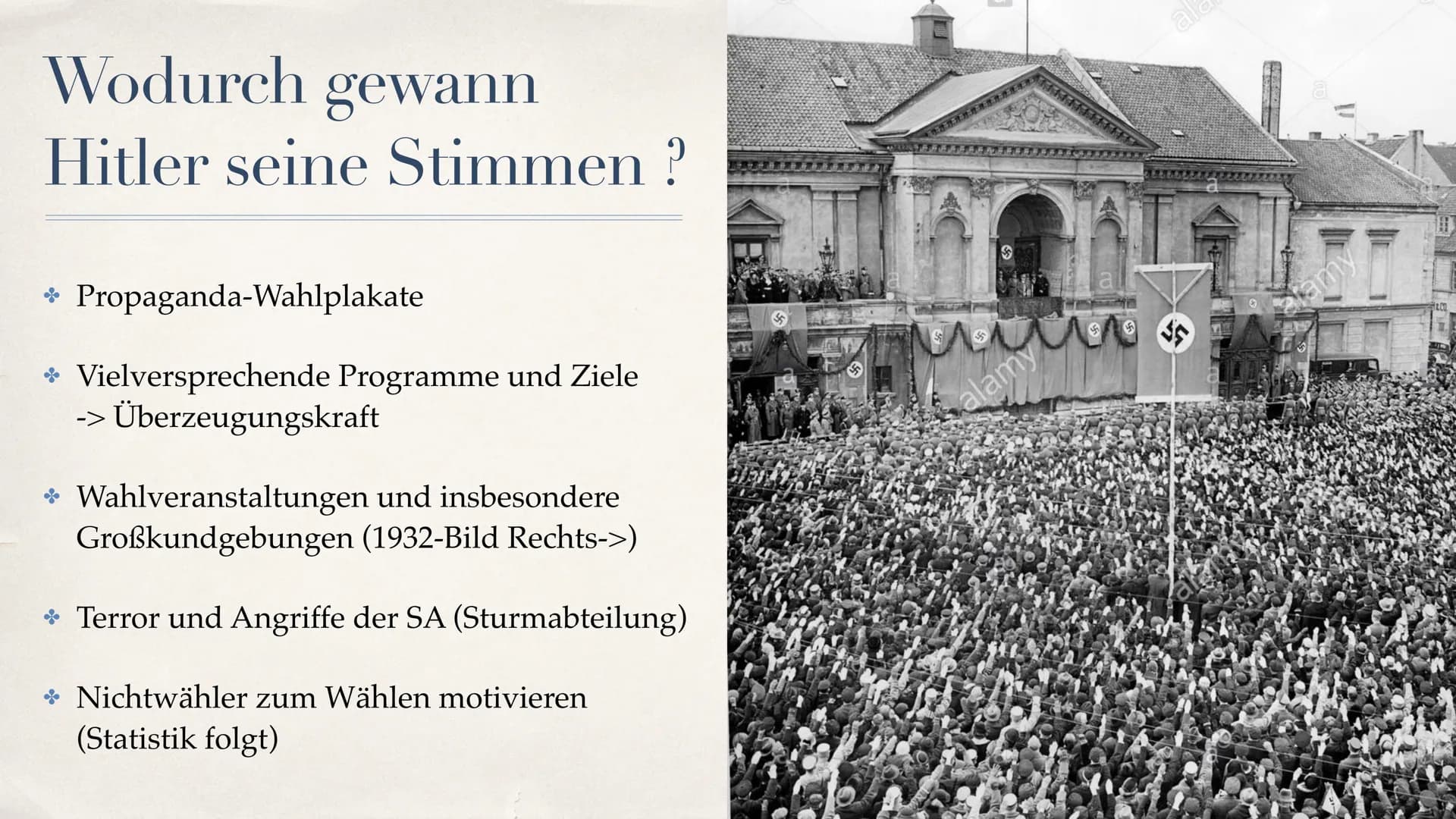 Wähler der NSDAP
Q2 Geschichte Inhaltsverzeichnis
+ Generelle Informationen zu der NSDAP
* Geschichtliche Einordnung (Umstände, Probleme, Ei