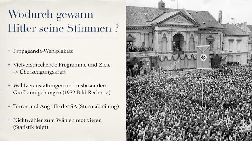 Wähler der NSDAP
Q2 Geschichte Inhaltsverzeichnis
+ Generelle Informationen zu der NSDAP
* Geschichtliche Einordnung (Umstände, Probleme, Ei