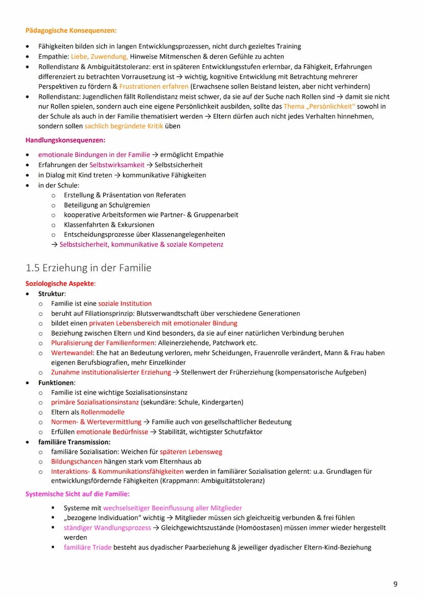 PÄDAGOGIK ABITUR 2020
Themen
1 Entwicklung, Sozialisation & Erziehung.
1.1 Interdependenz von Entwicklung, Sozialisation & Erziehung.
1.2 La