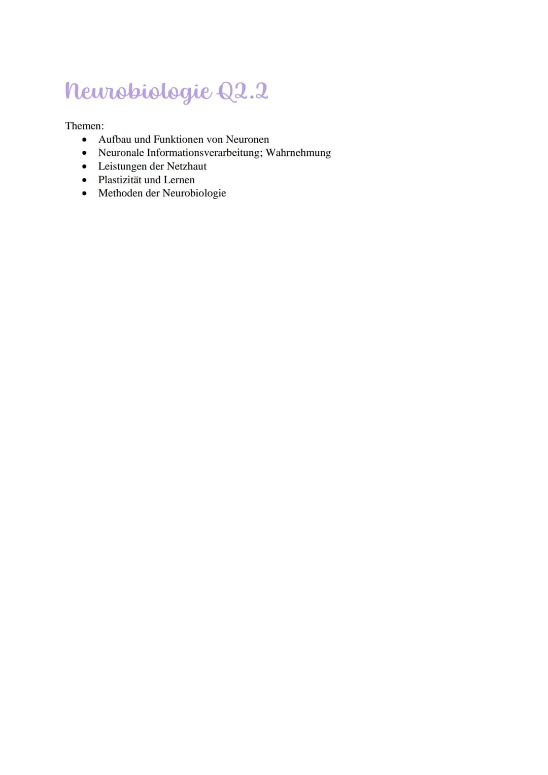
<h2 id="aufbauundfunktionenvonneuronen">Aufbau und Funktionen von Neuronen</h2>
<p>Die Nervenzelle, auch Neuron genannt, hat verschiedene B