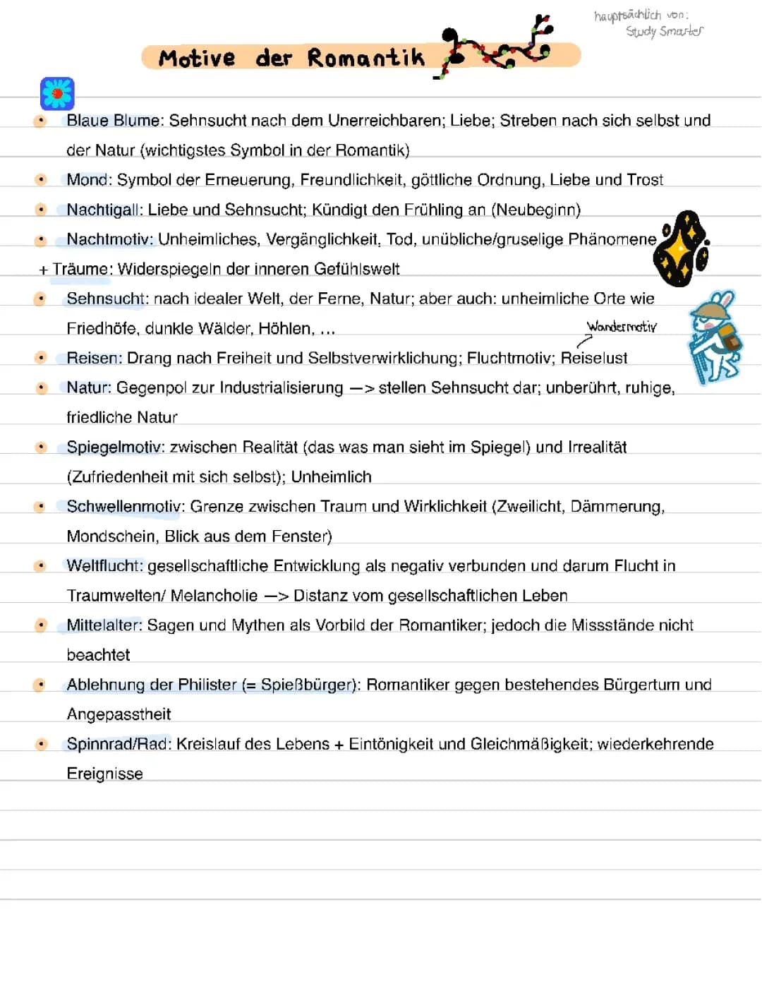 Motive der Romantik