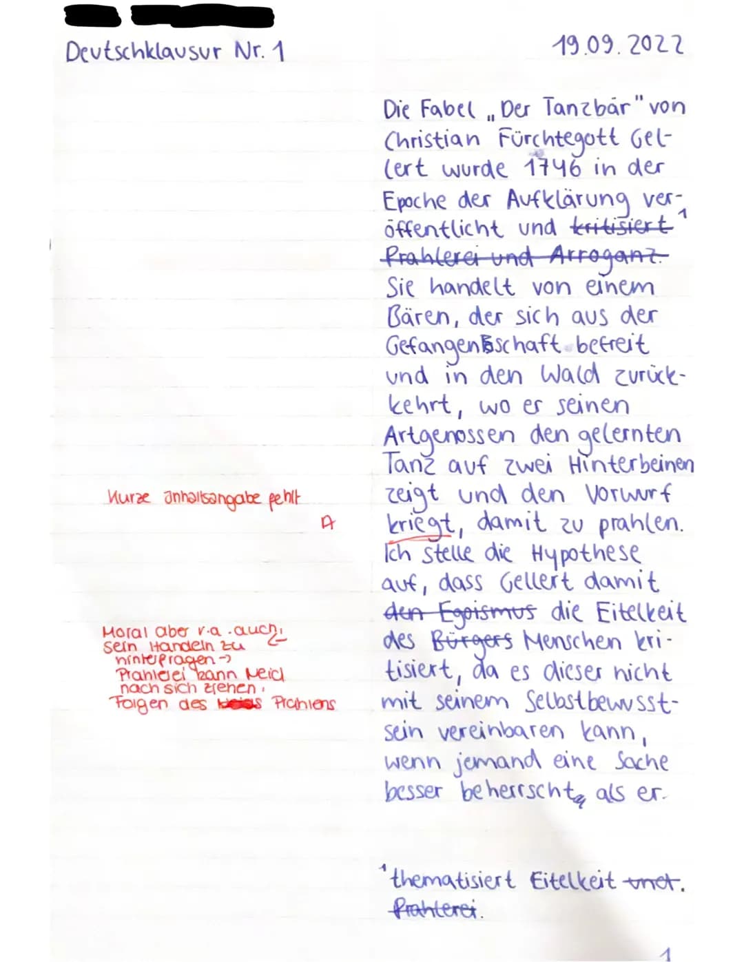 1
2
3
4
5
6
7
8
9
10
11
12
13
14
15
16
17
18
19
20
21
22
23
24
25
26
27
28
29
30
31
32
Deutschklausur Nr.1, 19.09.22
Thema: Fabelanalyse
Kur