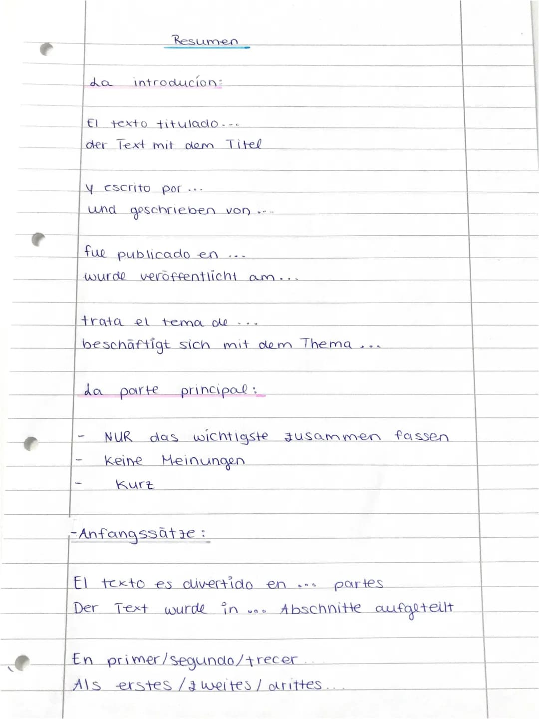 Wie man einen Zusammenfassung schreibt: Beispiele und wichtige Ausdrücke