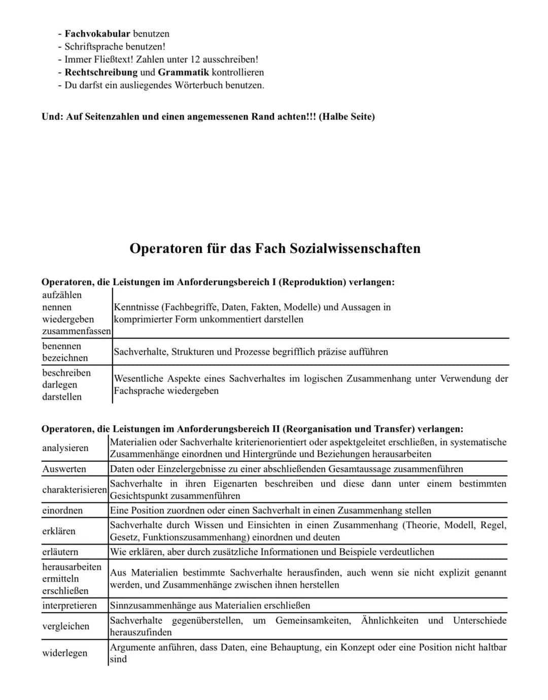 Aufbau
1. Darstellung von Wissen aus dem Unterricht
2. Analyse eines Textes
3. Erörterung / Stellungnahme zu einem Problem, Sachverhalt, Zit