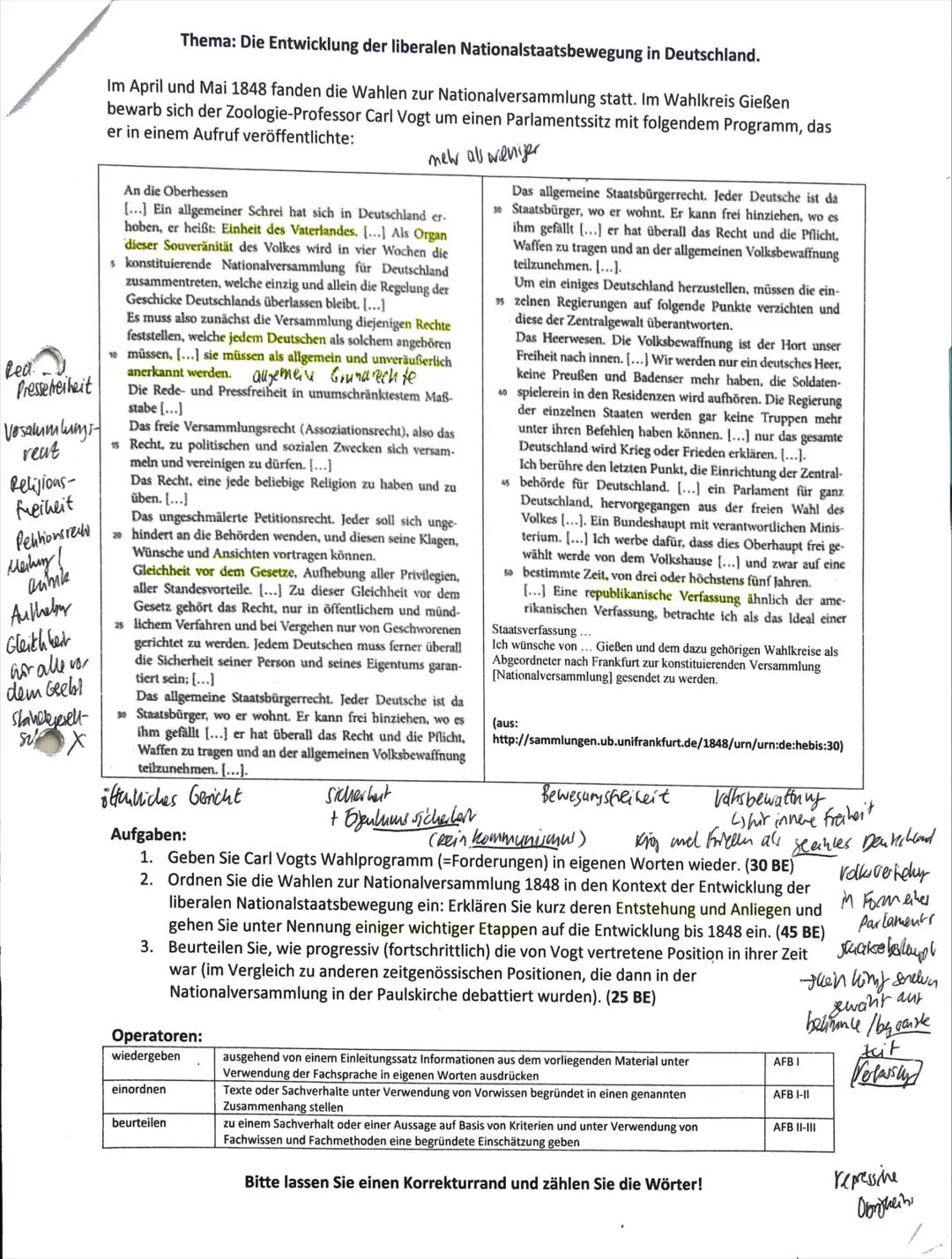 --- OCR Start ---
Lea
Pressereiheit
Vosammlungs
reut
Relijious-
freiheit
Pektionsrew
Meshy!
aume
Aulhely
Gleich beir
aor alle vor
dem Geebl
