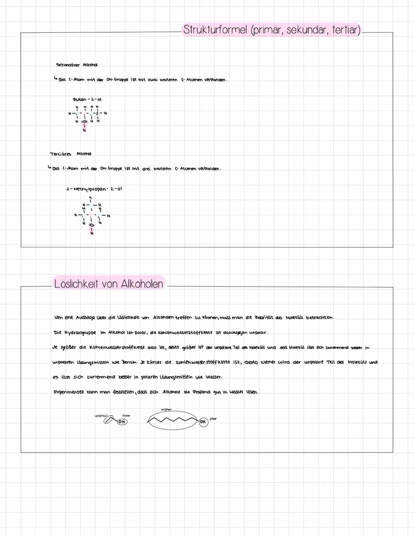 IUPAC Nomenklatur-
Methan
Ethan
Propan
Butan
Pentan
Hexan
Heptan
Octan
Nonan
Decan
H
2
3
6
9
Primärer Alkohol:
H H A
10
Bulan-1-ol
S-CIOH
• 