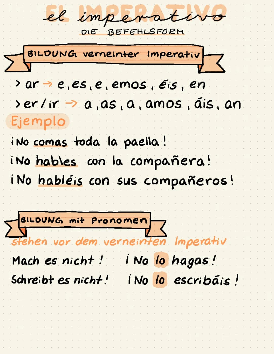 el imperativo 