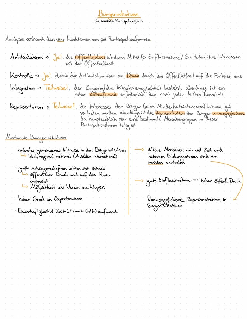 Lernzettel Politik-Wirtschaft 12.1
Politische Partizipation zwischen Anspruch und Wirklichkeit
relevante Partizipationsformen:
(Artikulation