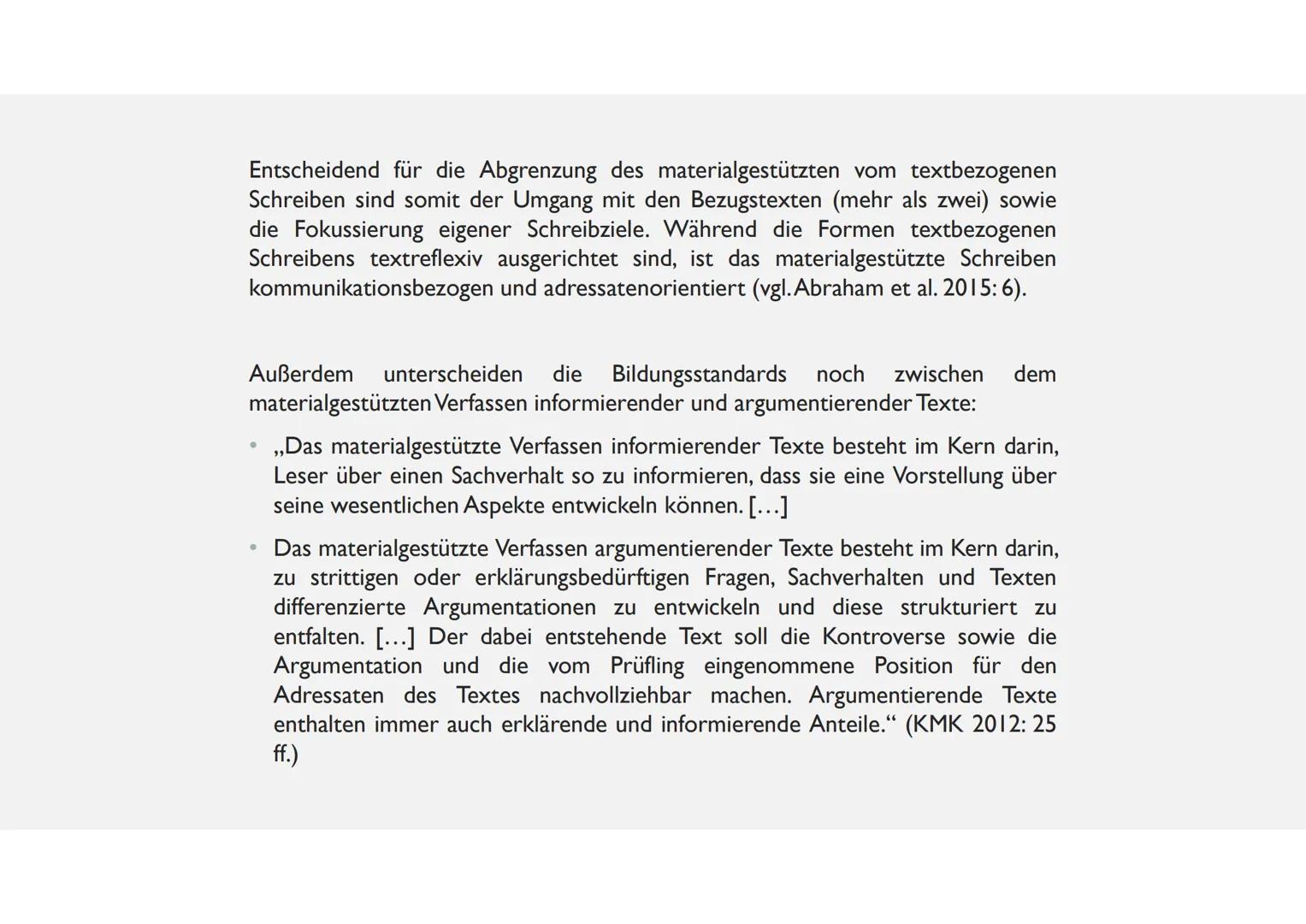 REPETITORIUM ZU
„MATERIALGESTÜTZTES VERFASSEN
EINES INFORMIERENDEN UND
ARGUMENTIERENDEN TEXTES“ # ABGRENZUNG DES MATERIALGESTÜTZTEN
# SCHREI