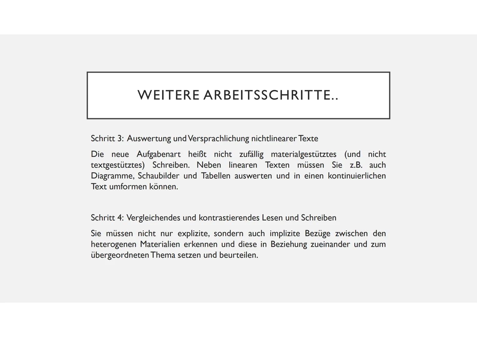 REPETITORIUM ZU
„MATERIALGESTÜTZTES VERFASSEN
EINES INFORMIERENDEN UND
ARGUMENTIERENDEN TEXTES“ # ABGRENZUNG DES MATERIALGESTÜTZTEN
# SCHREI