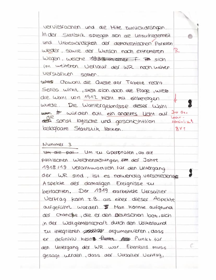 Name: Toe
1.
Klausur Nr. 3
Geschichte LK J1
"Entstehung und Anfangsjahre der Weimarer Republik"
17.3.2022
2.
UN: 12 UP
Bitte beantworten Sie