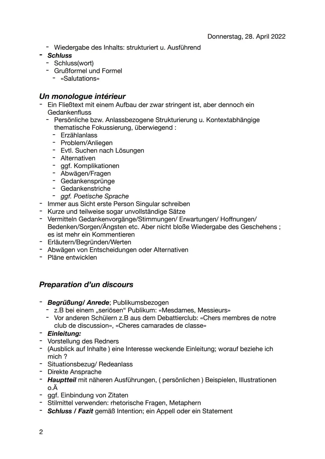 Französisch Abi Methodik
Types de textes possibles pour la troisième exercice
Un article
Titel (eine passende Überschrift, die Interesse erw