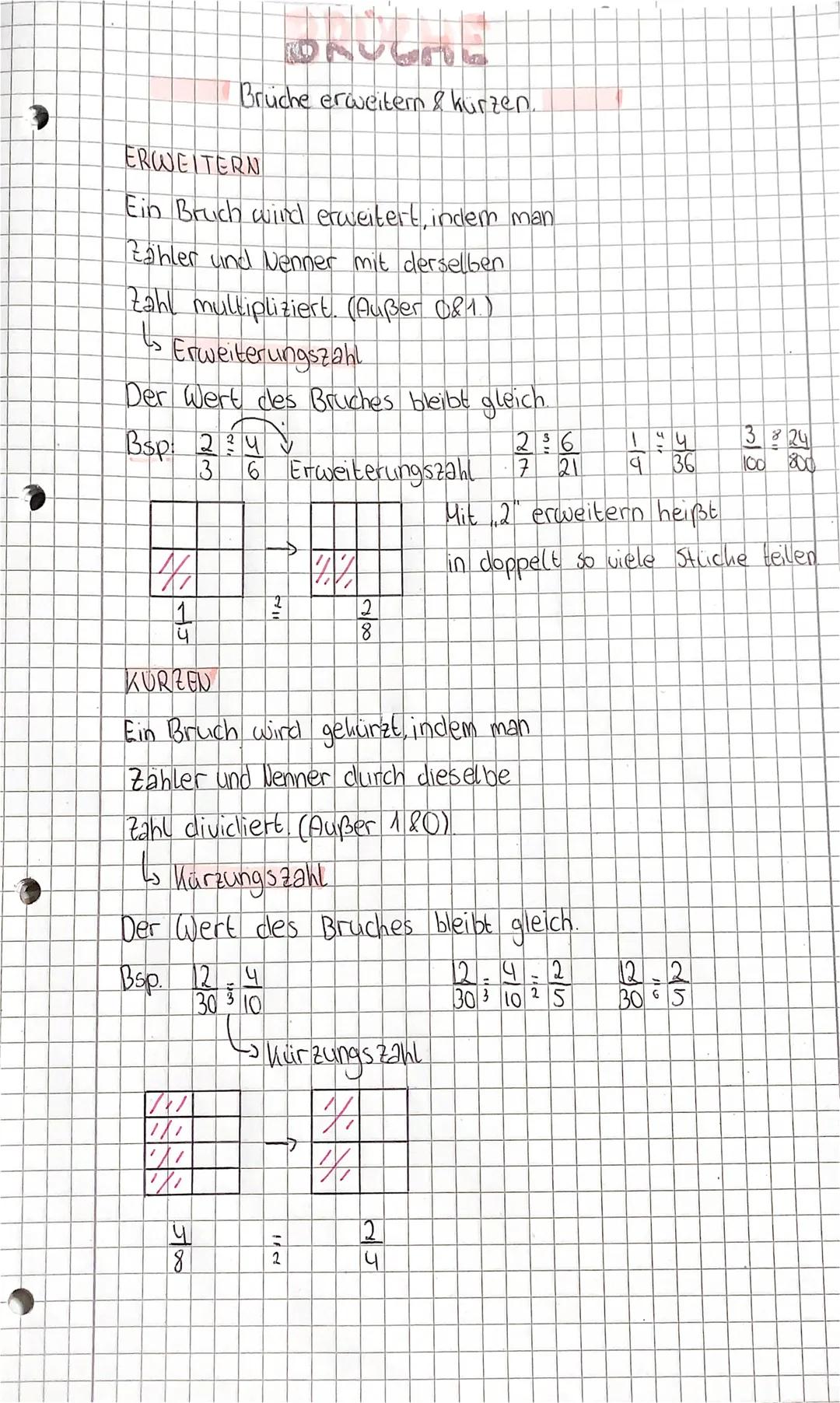 676676

Bruche erweitern & kurzen.

ERWEITERN

Ein Bruch wind erweitert, indem man

Zähler und Venner mit derselben

Zahl multipliziert. (Au