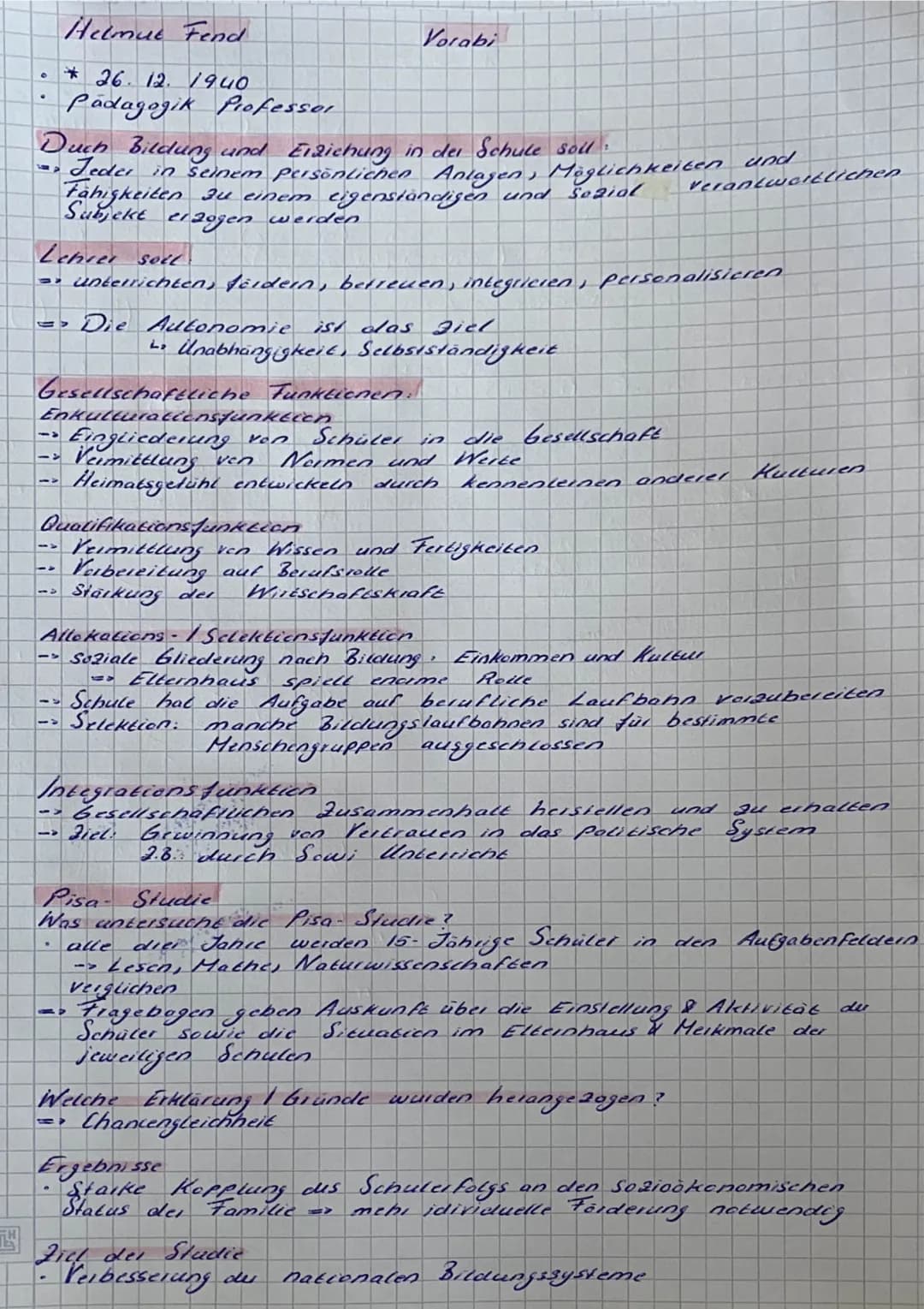 O
Duch Bildung und Erziehung in der Schule soll
Jeder in seinem persönlichen Anlagen, Möglichkeiten und
Fähigkeiten zu einem eigenständigen 