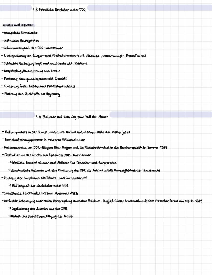 1. Klausur in Geschichte am 21.12.22
1.Die Deutsche Demokratische Republik
1.1 Gründung
- Einfluss der sowjetischen Besatzungsmacht
-Aufbau 
