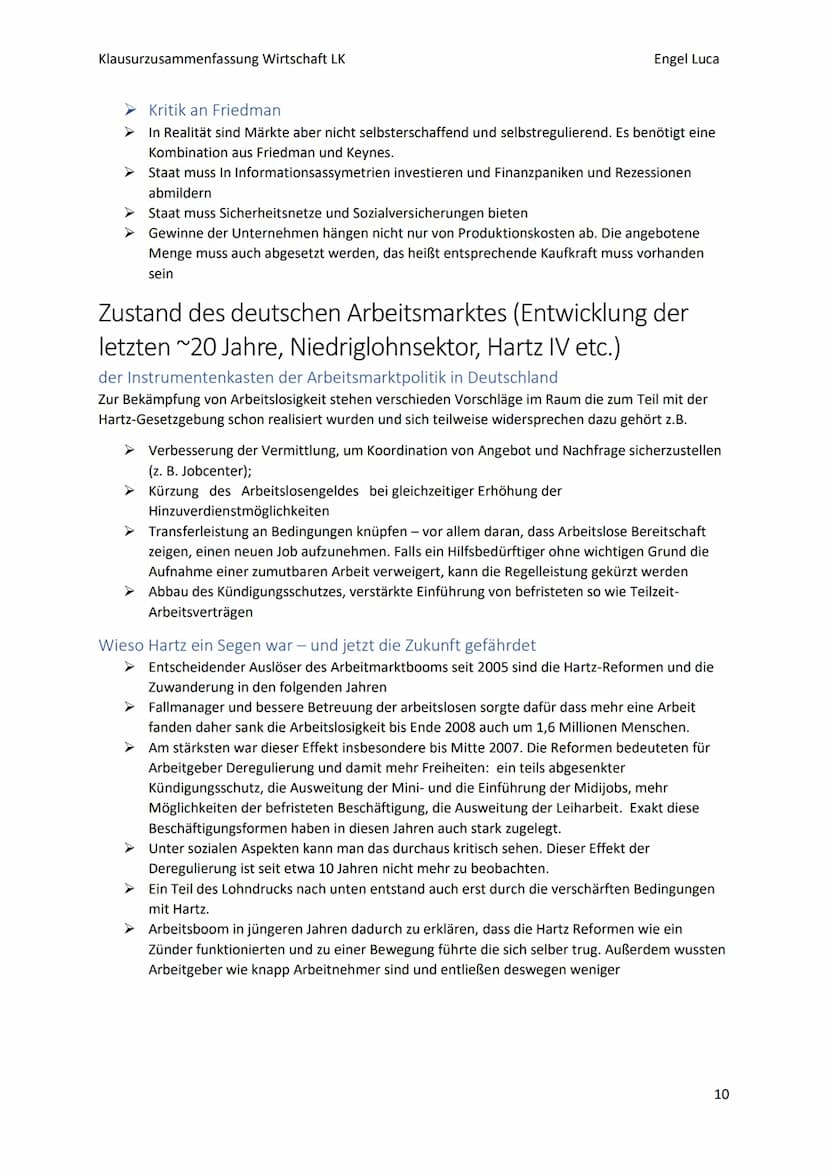 Klausurzusammenfassung Wirtschaft LK
arbeitsverhältThemen
Engel Luca
Stellenwert von Arbeit (für Gesellschaft und Individuum), S. 368-370
An