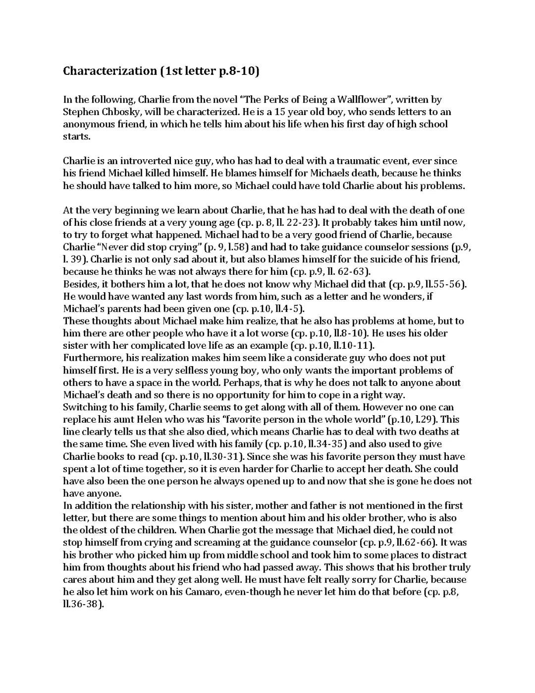 The Perks of Being a Wallflower 