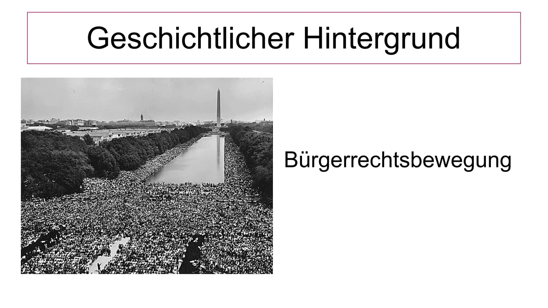 Folk Revival
●
●
●
Politische Lage
●
The Times They Are A-Changing
- Ein Lied der Bürgerrechtbewegung -
Zwischen 1955 und 1965
Bewegung vom 