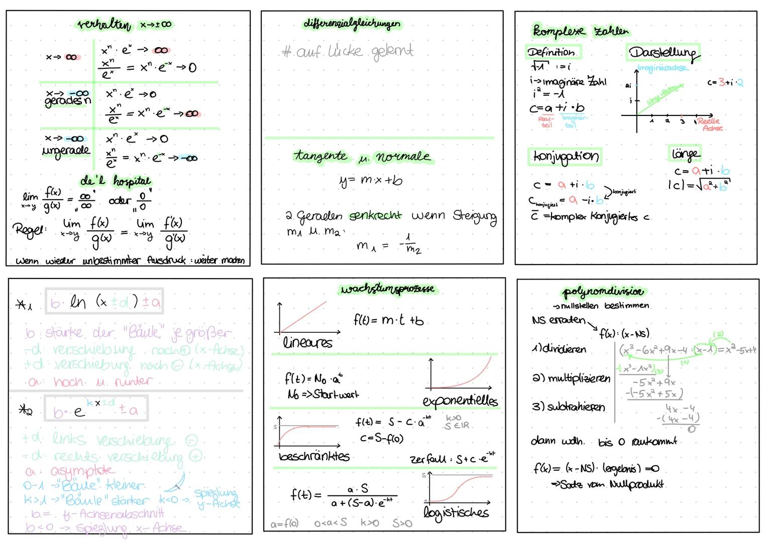 Kombination
f(x)= u(x). v(w(x))
f'(x)=u²(x). vlw (x)) + ukx). v'(w(x)). w't)
Kettenregel
f(x)= u(v(x))
f'(x)= u(v(x)). v'(x)
Quotientenregel