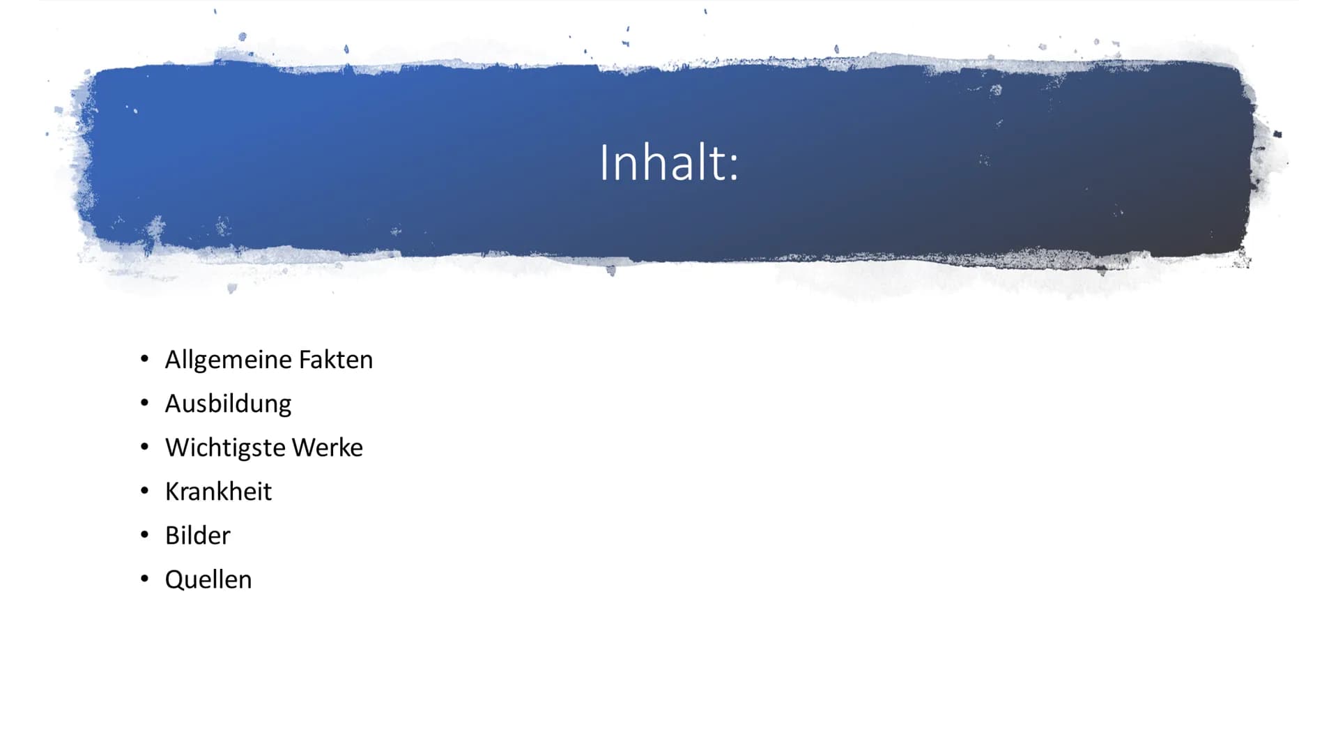 Ludwig van Beethoven ●
●
●
Allgemeine Fakten
Ausbildung
Wichtigste Werke
Krankheit
Bilder
Quellen
Inhalt: ●
●
Allgemeine Fakten:
Ludwig van 