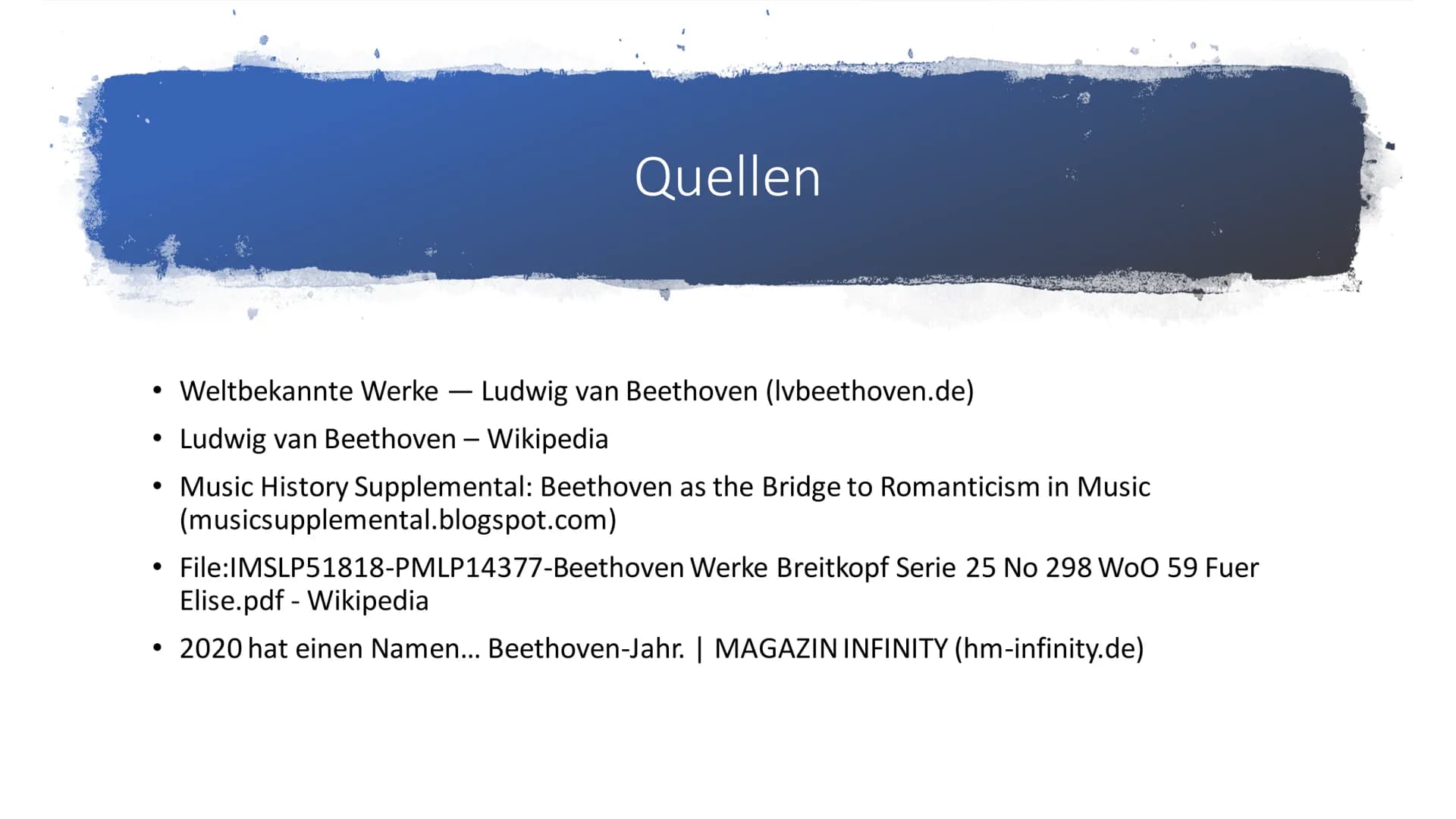 Ludwig van Beethoven ●
●
●
Allgemeine Fakten
Ausbildung
Wichtigste Werke
Krankheit
Bilder
Quellen
Inhalt: ●
●
Allgemeine Fakten:
Ludwig van 