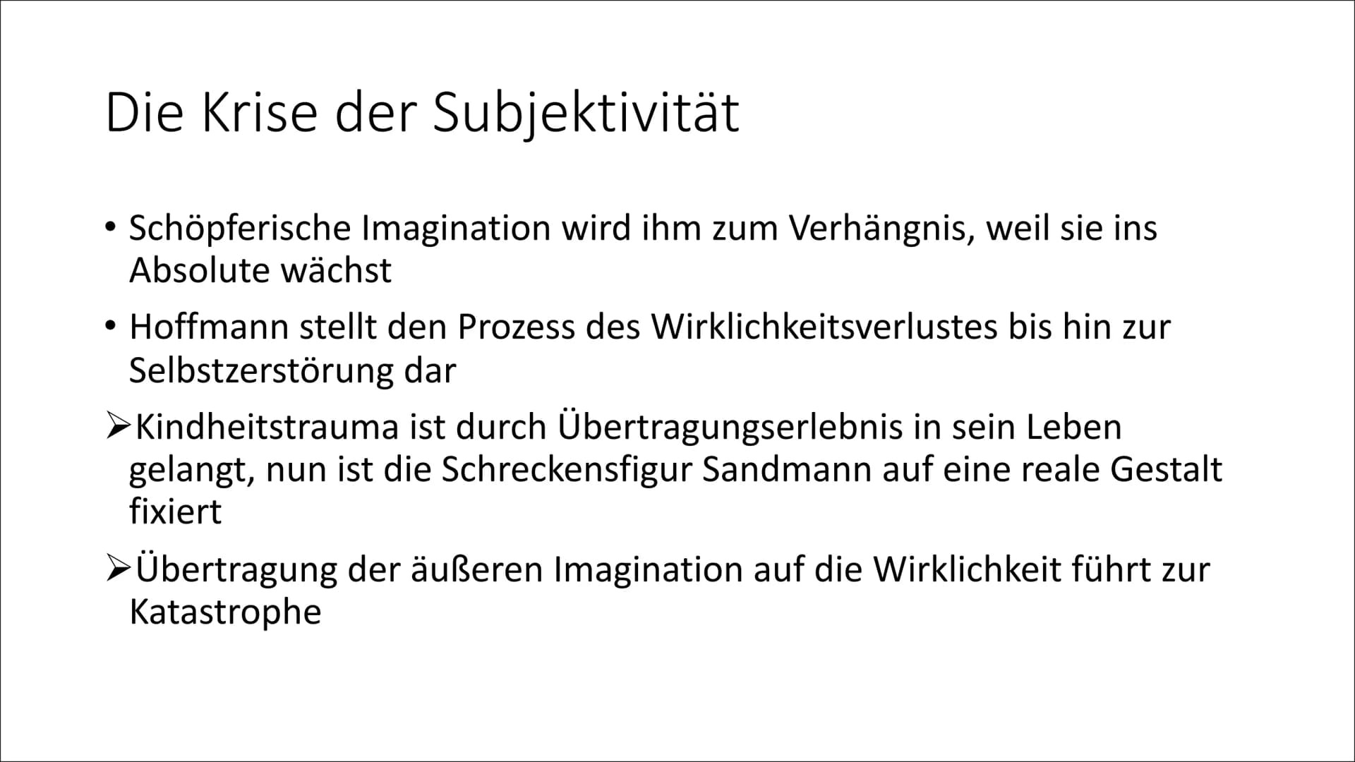 Nathanael und Clara
Zwischen Romantik und Aufklärung Inhalt
1 Nathanael:
• Lebenskurve
●
Das Identitätskonzept am Beispiel Nathanael
2 Clara