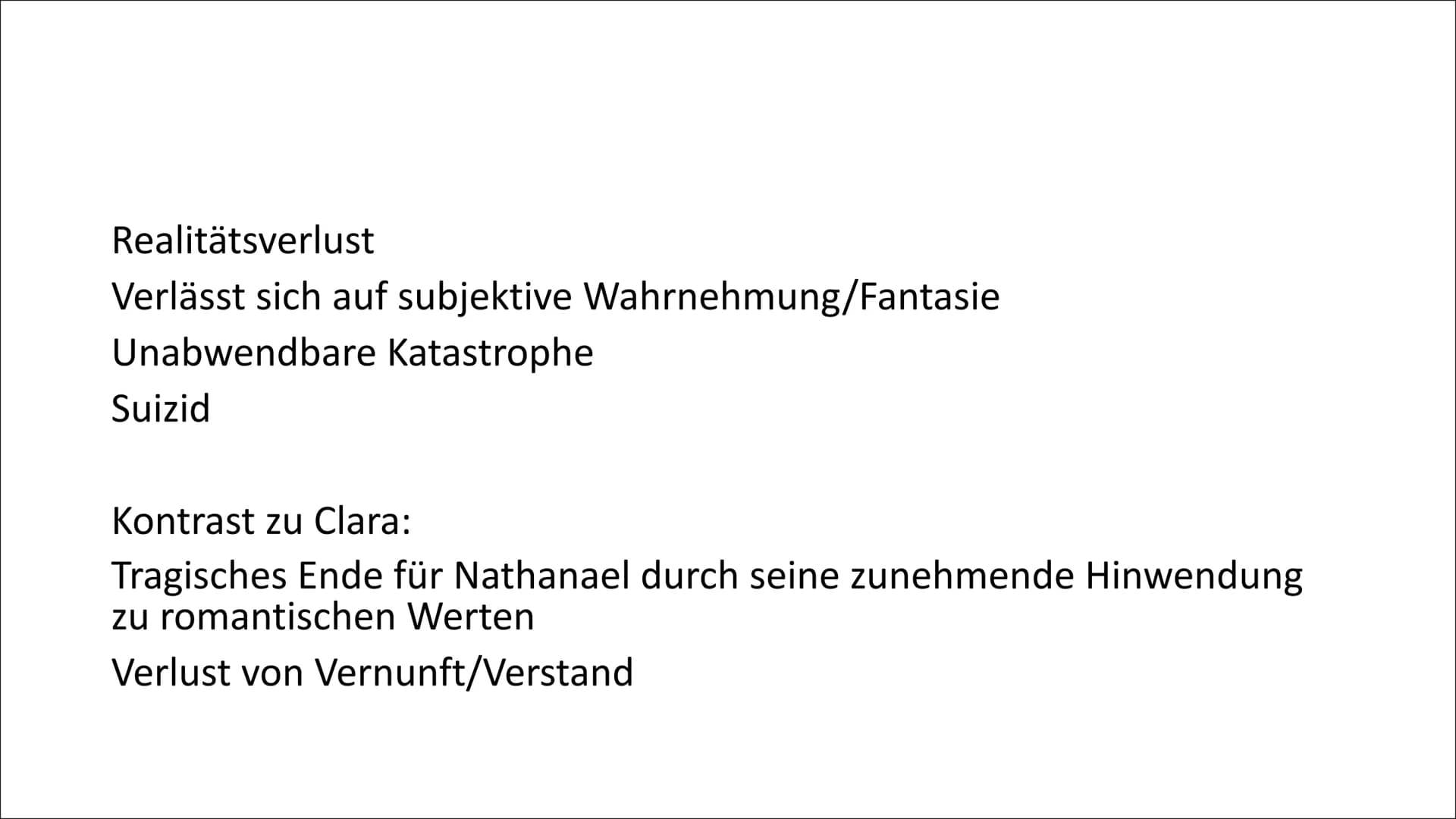 Nathanael und Clara
Zwischen Romantik und Aufklärung Inhalt
1 Nathanael:
• Lebenskurve
●
Das Identitätskonzept am Beispiel Nathanael
2 Clara