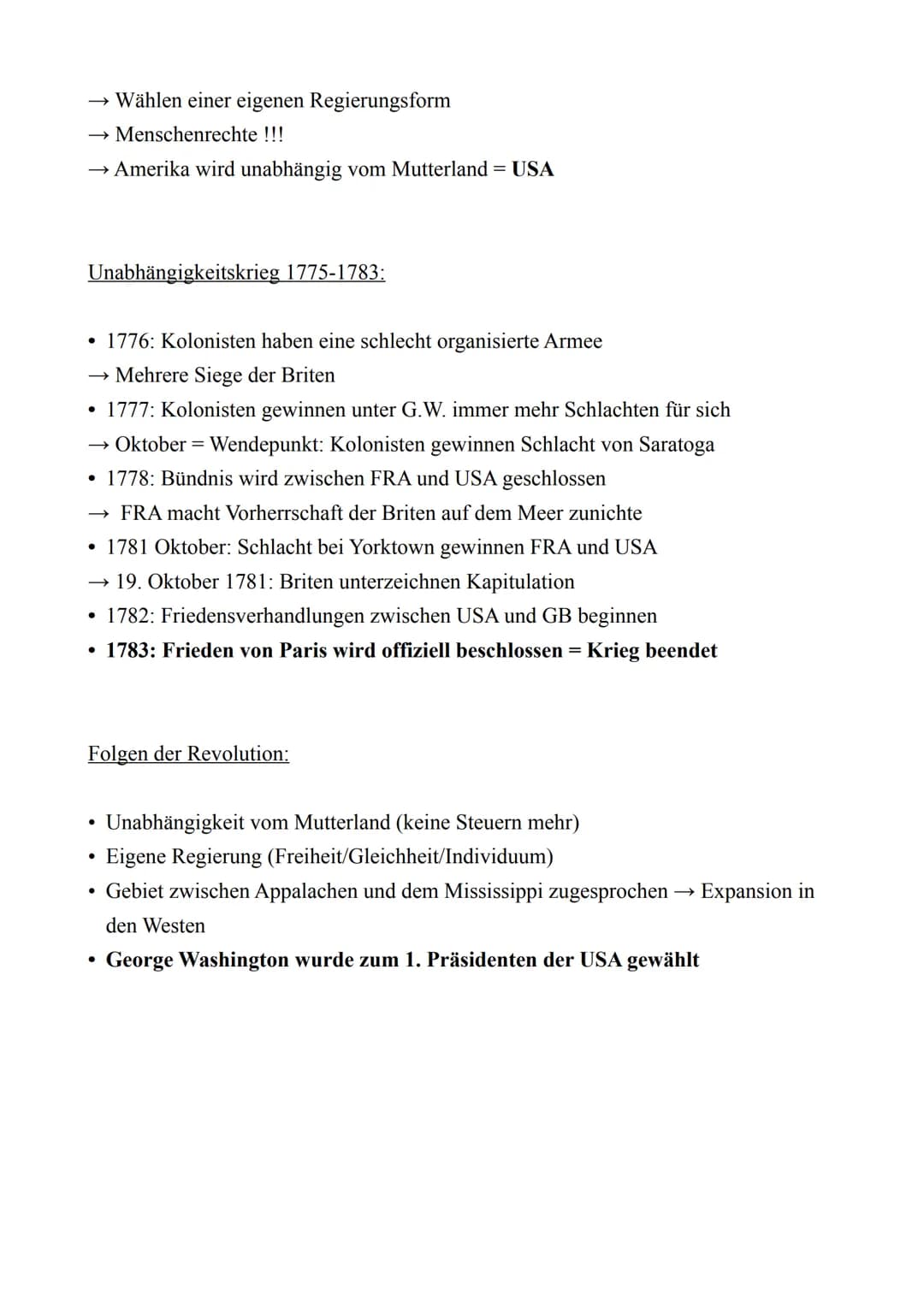 Geschichte LK - Abitur 2022
Lernzettel
12.1.: Amerikanische Revolution
Kernmodul: Krisen
Merkmale historischer Krisen nach Rudolf Vierhaus (