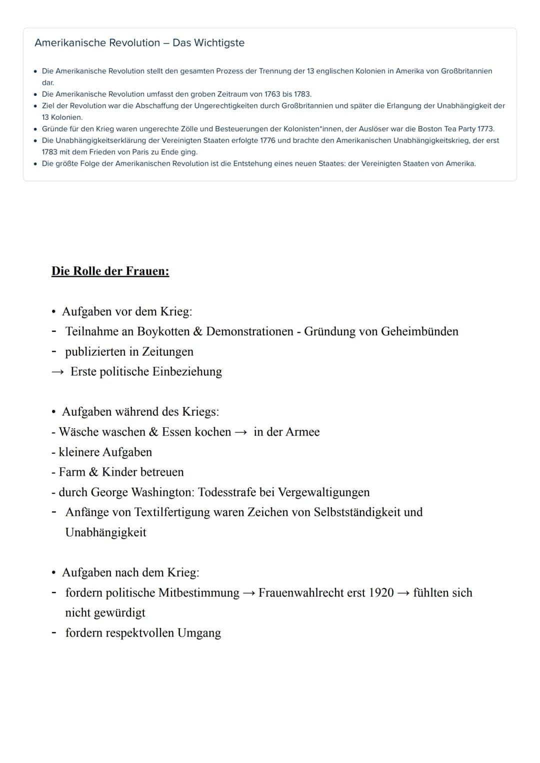 Geschichte LK - Abitur 2022
Lernzettel
12.1.: Amerikanische Revolution
Kernmodul: Krisen
Merkmale historischer Krisen nach Rudolf Vierhaus (