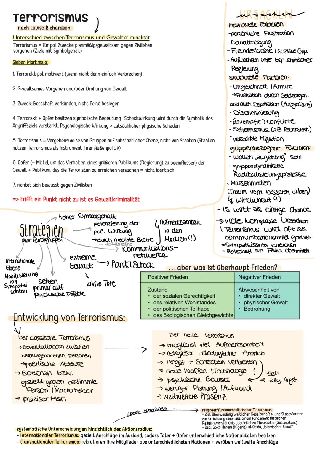 Friedenssicherung als nationale und
internationale Herausforderung
KRIEG - Definition (Merkmale und Typen)
(von der Arbeitsgemeinschaft Krie