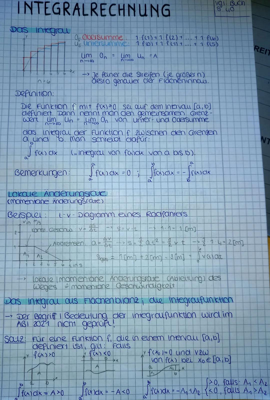 # INTEGRALRECHNUNG

vgi. Buch
840

Das integral

Of Obersumme: 1.((1) 17 (2) 1 +1 f(6)
us untersumme: 1 f(0)119(7) + +1-f(5)

REIT

Lum On

