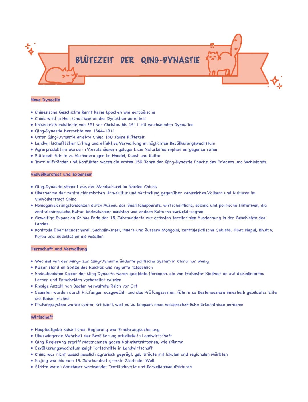 Blütezeit der Qing-Dynastie